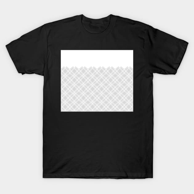 Zigzag geometric pattern - gray and white. T-Shirt by kerens